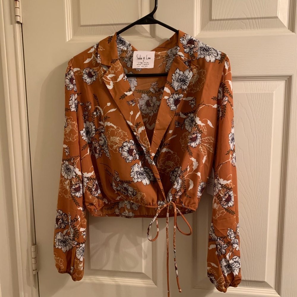 Sadie and Love long sleeve crop